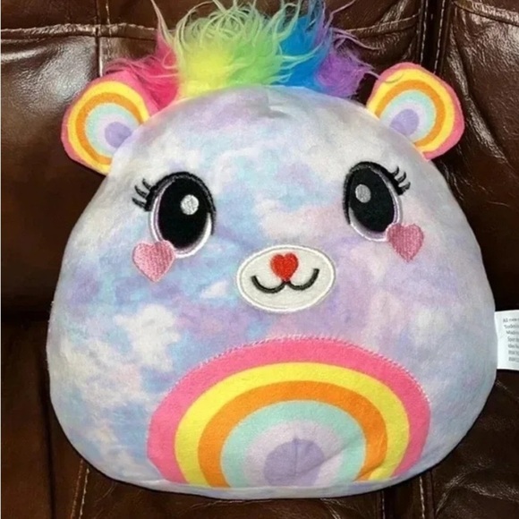 Idea Nuova Cuddly Crew Soft Squishy 8" Plush Rainbow
 Bear - Picture 5 of 5